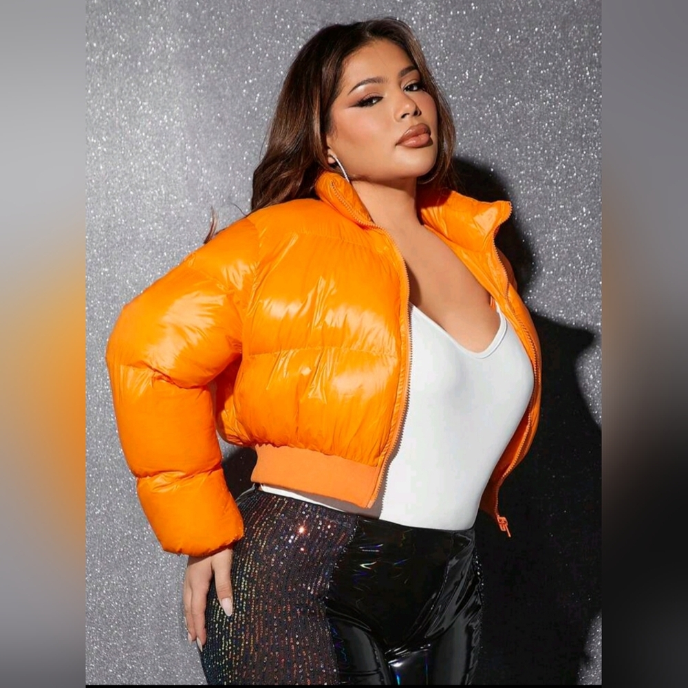 Women's Plus Zip-Up Padded Coat For Winter